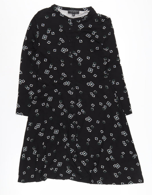 Dorothy Perkins Women's Black Shirt Dress UK 14
