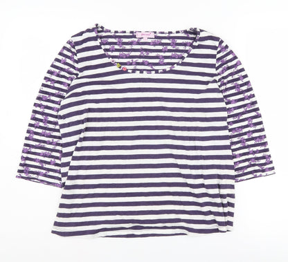 Womens UK Size L Marks and Spencer Multicoloured Jersey T-Shirt