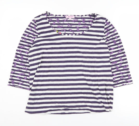 Womens UK Size L Marks and Spencer Multicoloured Jersey T-Shirt