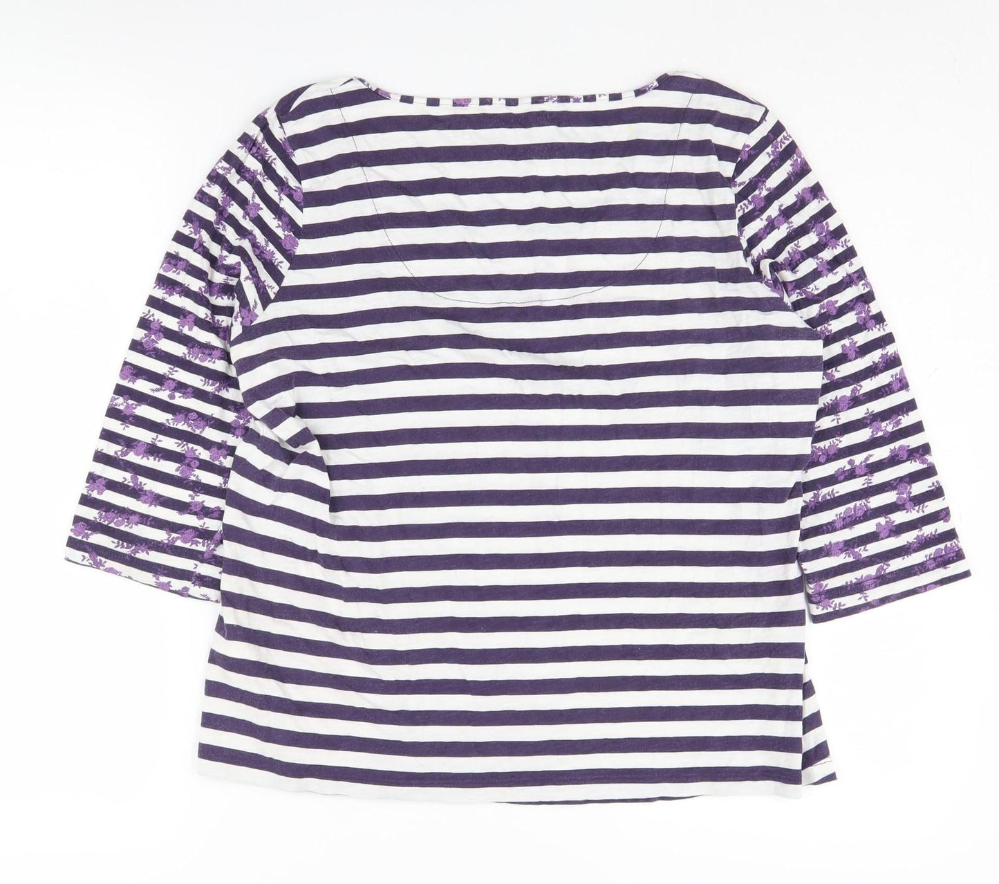 Womens UK Size L Marks and Spencer Multicoloured Jersey T-Shirt