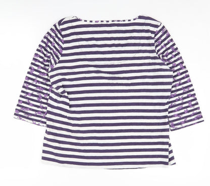 Womens UK Size L Marks and Spencer Multicoloured Jersey T-Shirt