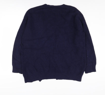 Womens UK Size XS NEXT Blue Cardigan Jumper