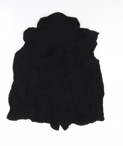 Womens UK Size 10 ASOS Black  Button-Up