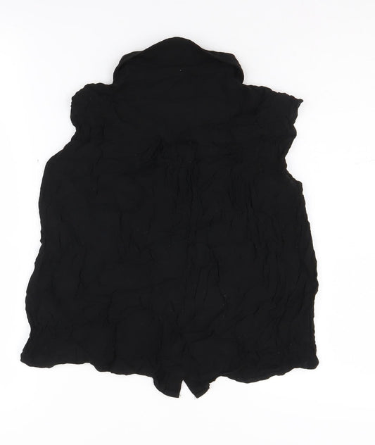 Womens UK Size 10 ASOS Black  Button-Up
