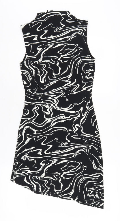 River Island Women's Black Bodycon Dress Size 8