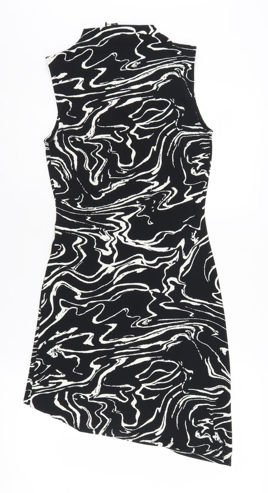 River Island Women's Black Bodycon Dress Size 8