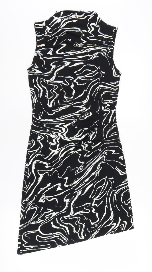 River Island Women's Black Bodycon Dress Size 8