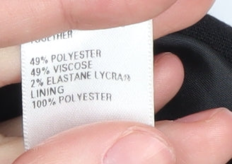 Marks and Spencer Women's Black Sheath Dress, Size 12