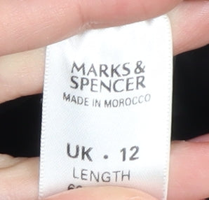 Marks and Spencer Women's Black Sheath Dress, Size 12