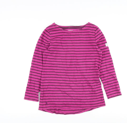 Womens UK Size S Joules Purple Basic T-Shirt