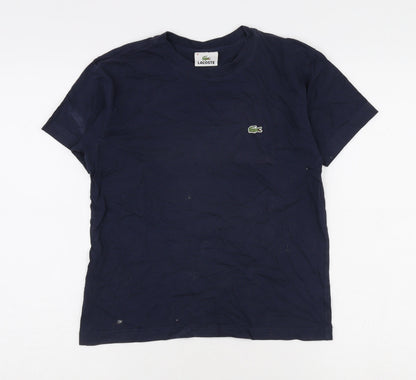 Unisex Adults UK Size 16 Lacoste Blue Basic T-Shirt