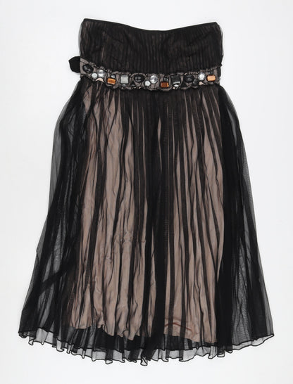 Kookai Women's Black A-Line Midi Dress Size 2