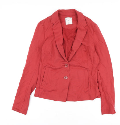 Womens UK Size XS Sandwich Red Basic Jacket
