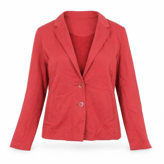 Womens UK Size XS Sandwich Red Basic Jacket