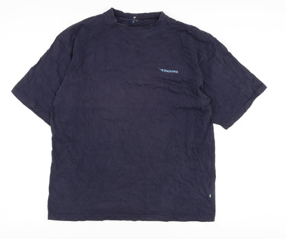 Diadora Men's Blue Crew Neck L T-Shirt