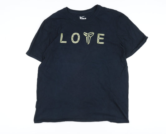 Unisex Adults UK Size XL Nike Black Basic T-Shirt