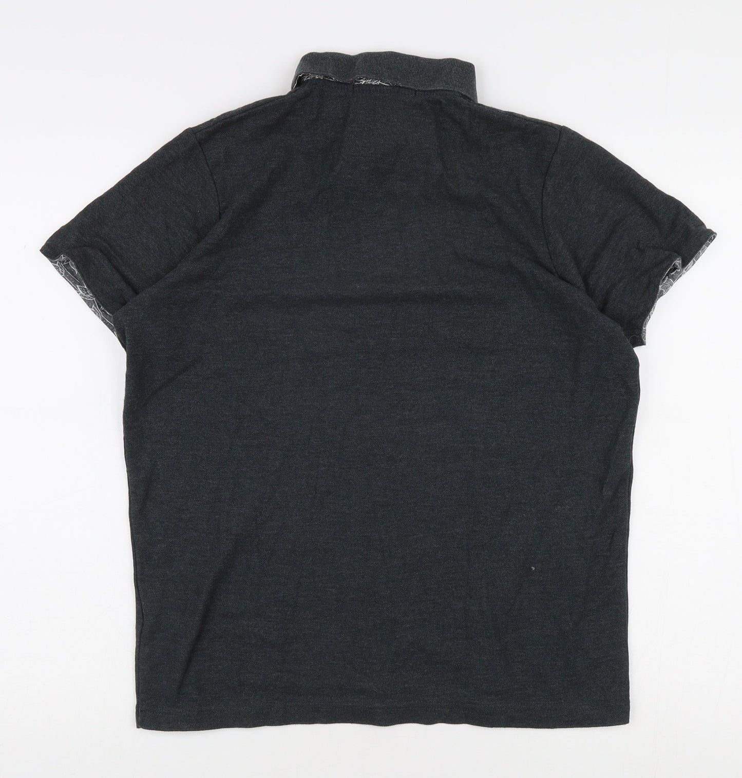 Crosshatch Men's Grey Polo M Short Sleeve