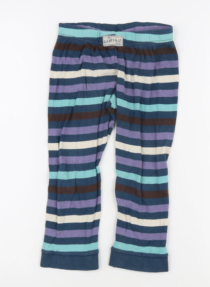 Marks and Spencer Girls Multicoloured Striped Pyjama Pants 5-6 Years