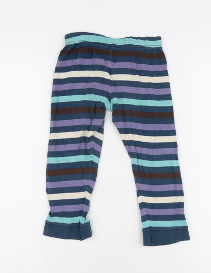 Marks and Spencer Girls Multicoloured Striped Pyjama Pants 5-6 Years
