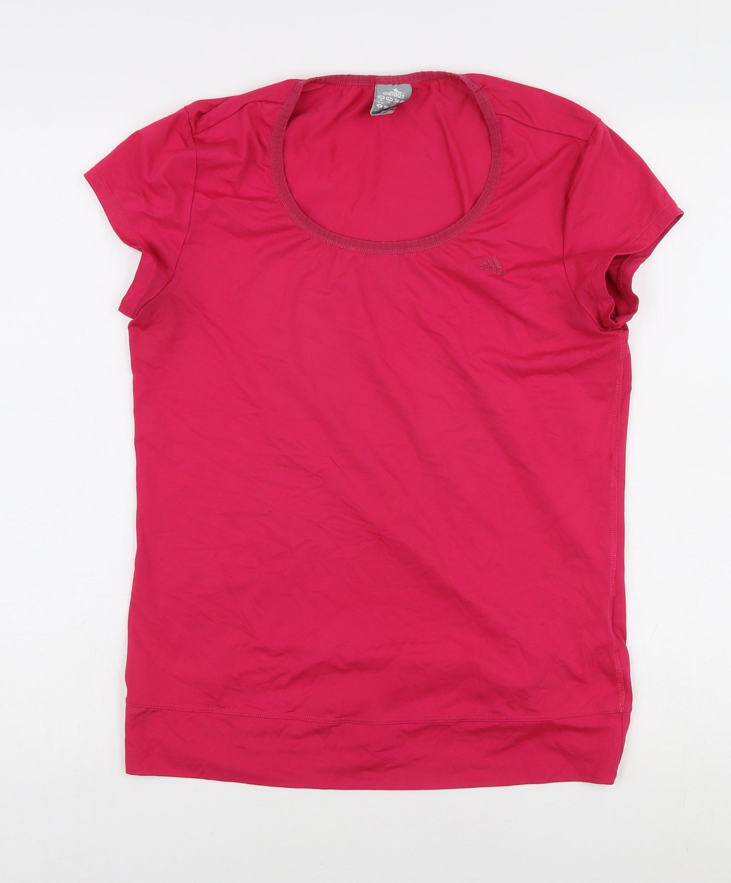 Womens UK Size 14 adidas Pink Basic T-Shirt