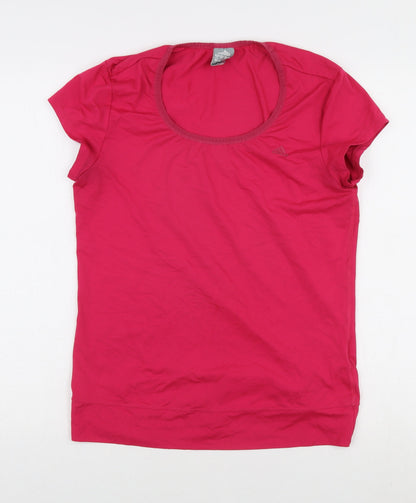 Womens UK Size 14 adidas Pink Basic T-Shirt