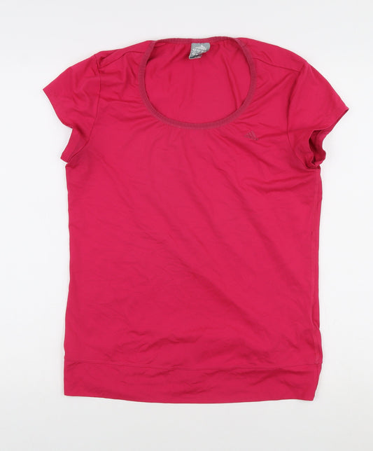 Womens UK Size 14 adidas Pink Basic T-Shirt