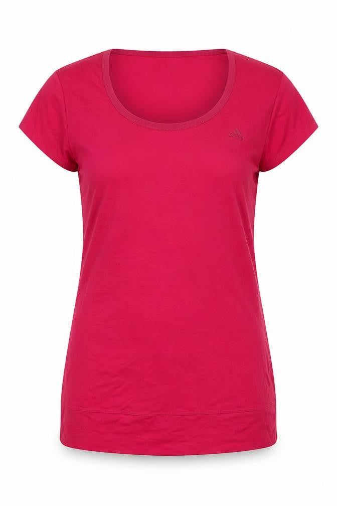 Womens UK Size 14 adidas Pink Basic T-Shirt