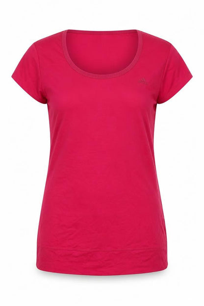 Womens UK Size 14 adidas Pink Basic T-Shirt