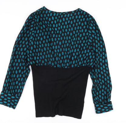 Womens UK Size 14 NEXT Black Basic Blouse