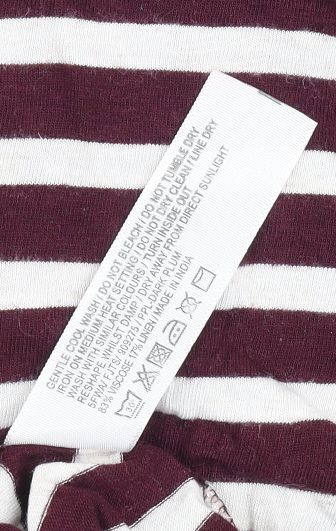 FatFace Women's Multicoloured Tunic, Size 6, Striped Jersey