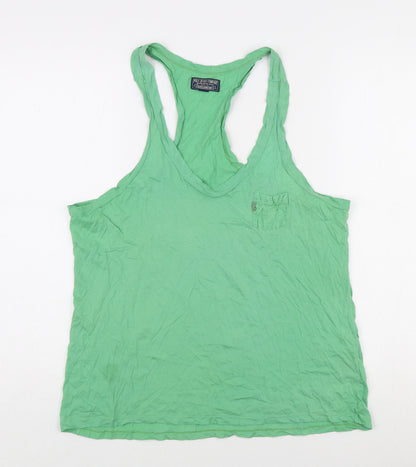 Polo Jeans Company Men's Green Sleeveless T-Shirt M