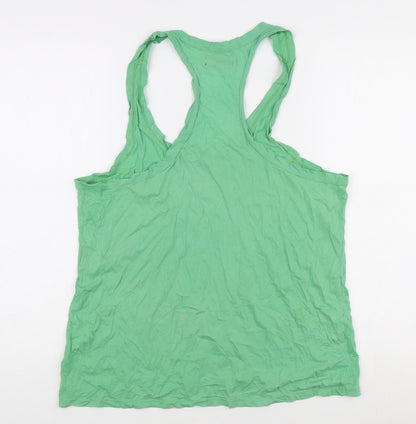 Polo Jeans Company Men's Green Sleeveless T-Shirt M