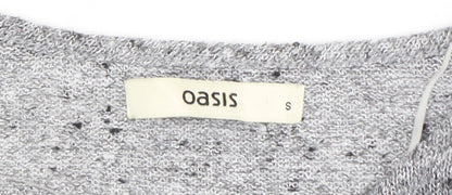 Womens UK Size S Oasis Grey Pullover Jumper