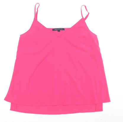 Womens UK Size L French Connection Pink Camisole Tank