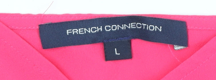 Womens UK Size L French Connection Pink Camisole Tank