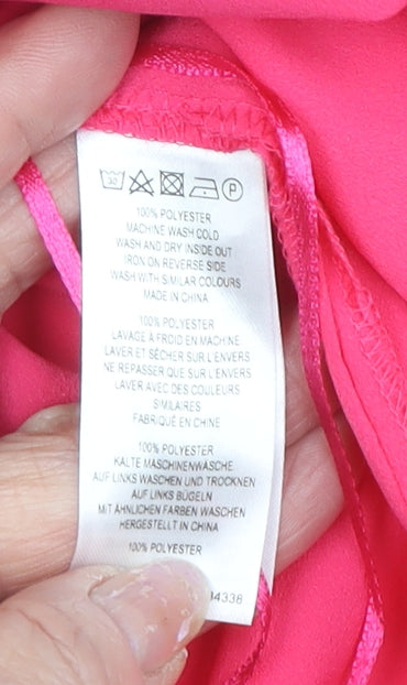 Womens UK Size L French Connection Pink Camisole Tank