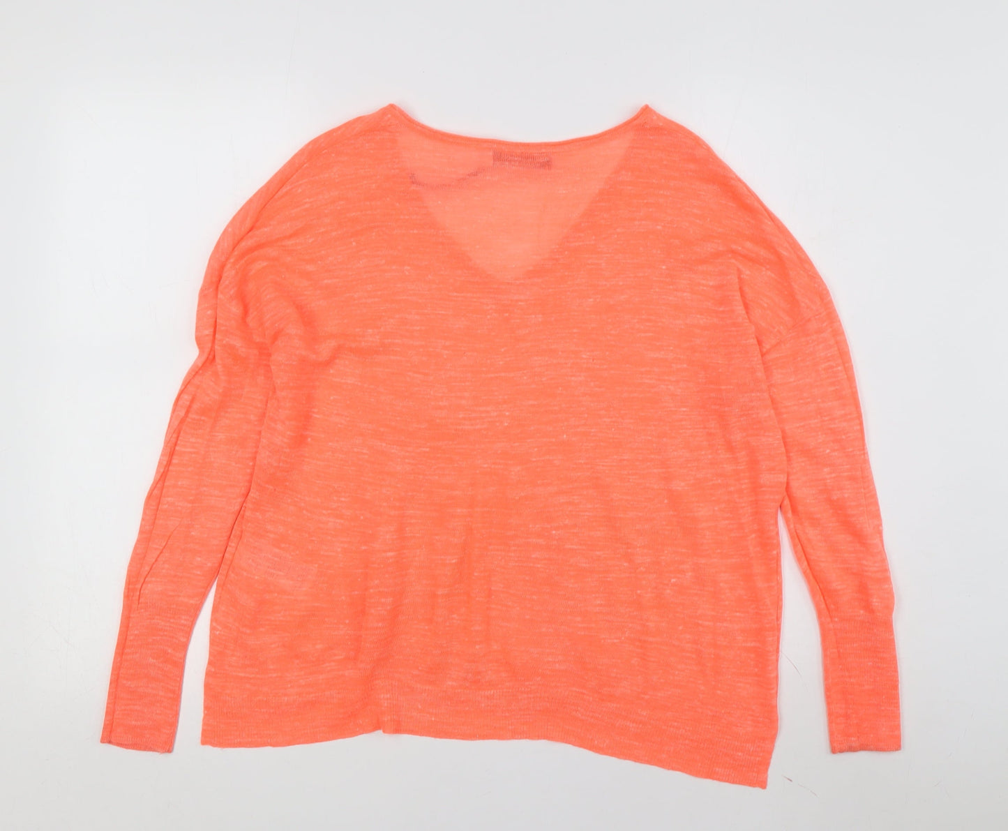 Womens UK Size XS Mint Velvet Orange Pullover Jumper