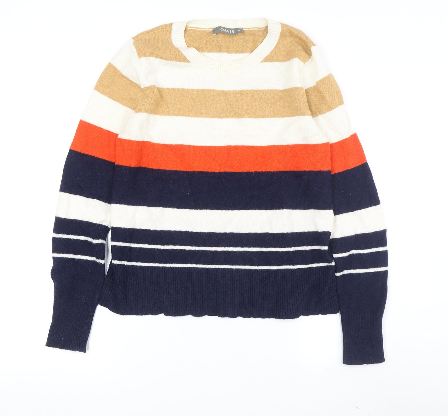 Womens UK Size M Oasis Multicoloured Pullover Jumper