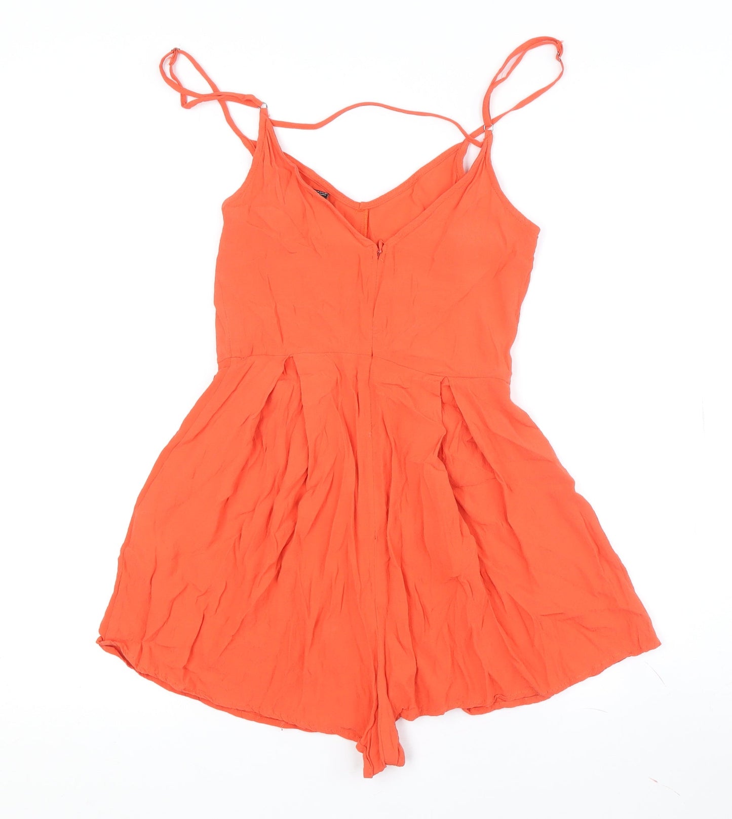 MINKPINK Women's Orange XS V-Neck Playsuit