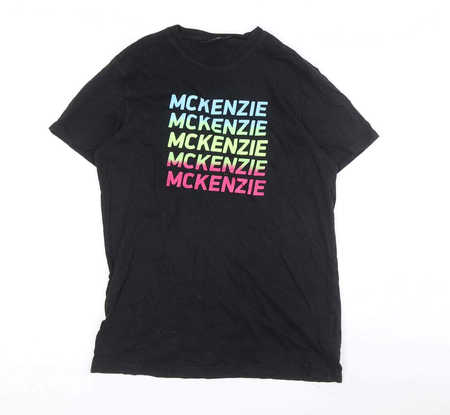 McKenzie Men's Black Graphic Print M T-Shirt