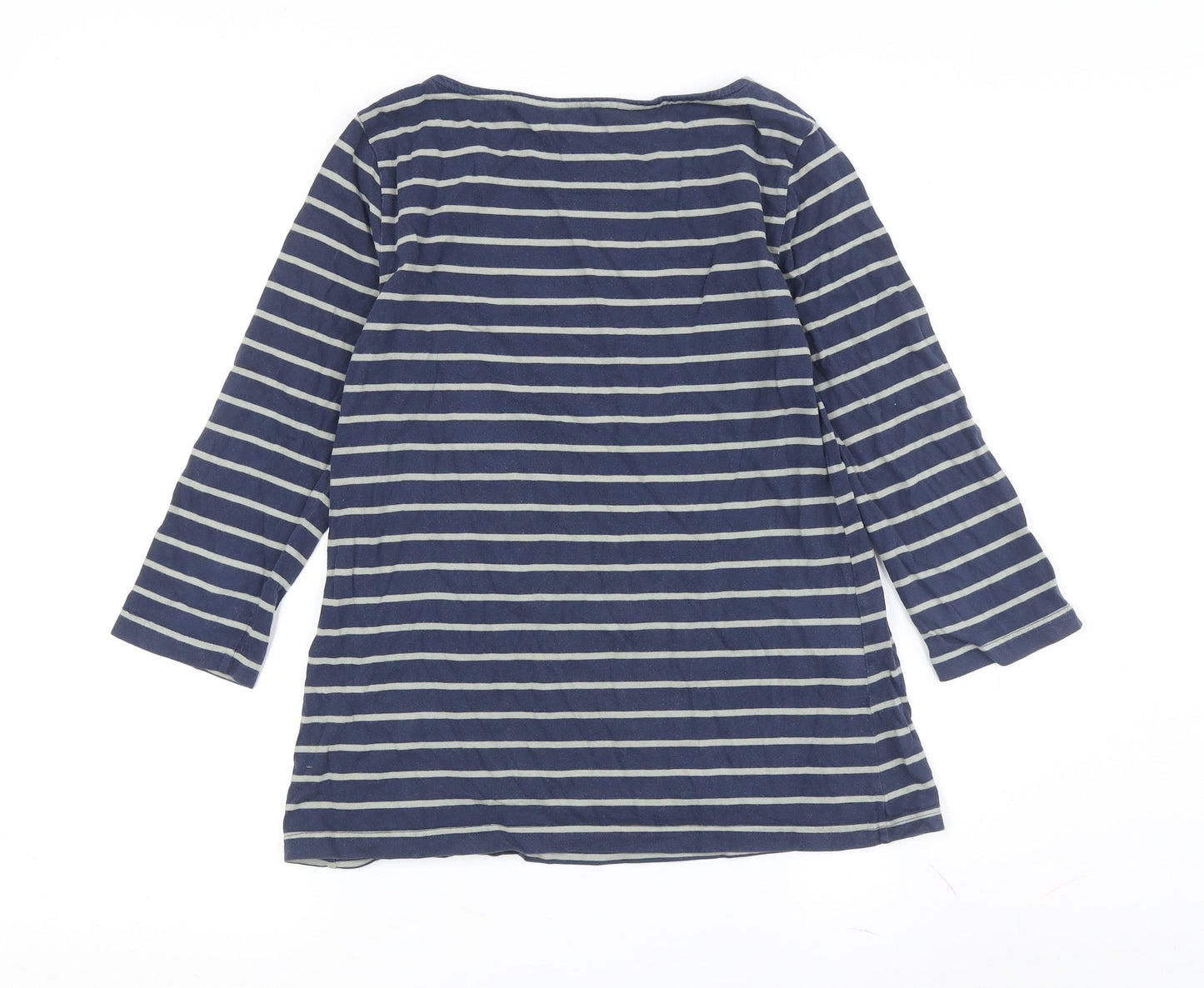 Womens UK Size 10 Crew Clothing Company Blue Basic T-Shirt