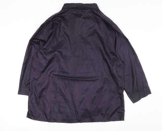 Womens UK Size 18 DASH Purple Tunic Blouse