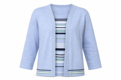 Womens UK Size M Honor Millburn Blue Cardigan Jumper