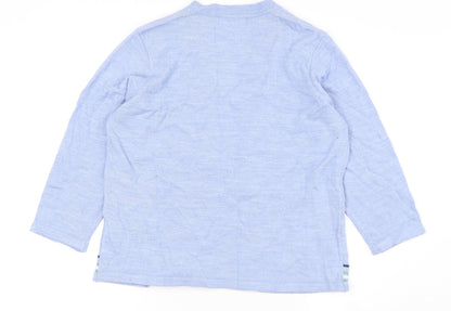 Honor Millburn Women's Blue Cardigan M Striped Acrylic