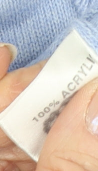 Honor Millburn Women's Blue Cardigan M Striped Acrylic