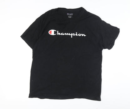 Mens UK Size L Champion Black  T-Shirt