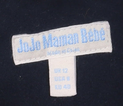 JoJo Maman Bébé Women's Navy Blue Mid-Length Coat