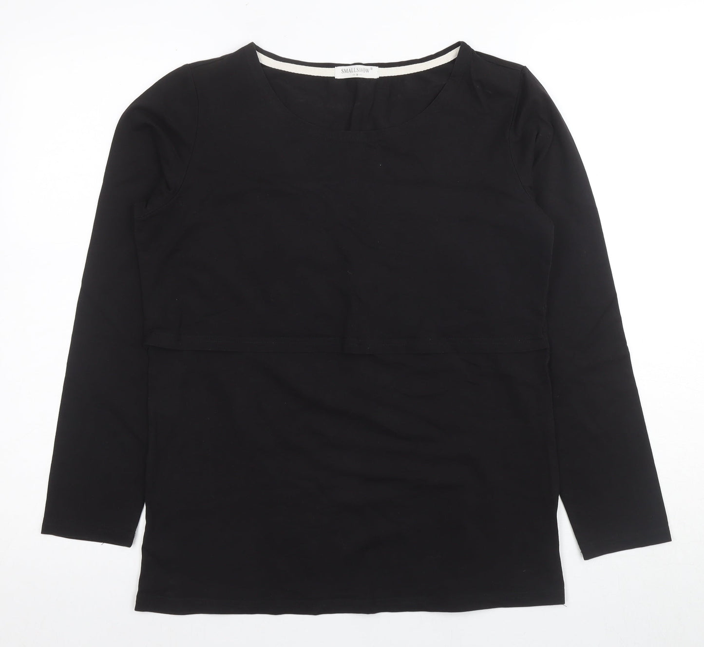 Womens UK Size M SMALLSHOW Black  T-Shirt