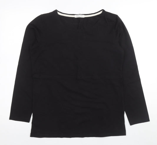 Womens UK Size M SMALLSHOW Black  T-Shirt
