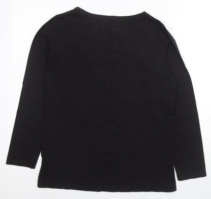 Womens UK Size M SMALLSHOW Black  T-Shirt